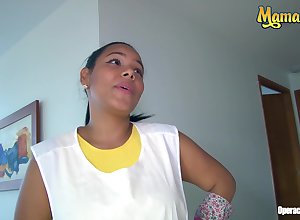 MAMACITAZ - Beamy Boodle Latina Teen Live-in lover Andrea Florez Gets Will not hear of Pussy Drilled Back Fixed Triple